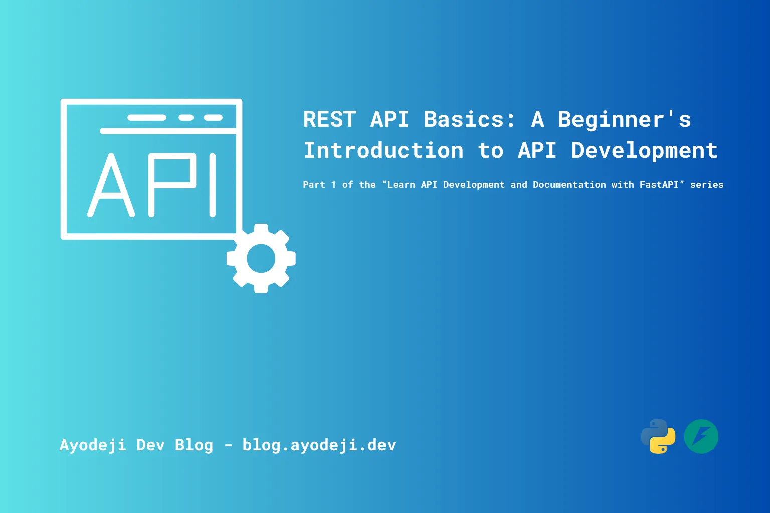 REST API development tutorial cover